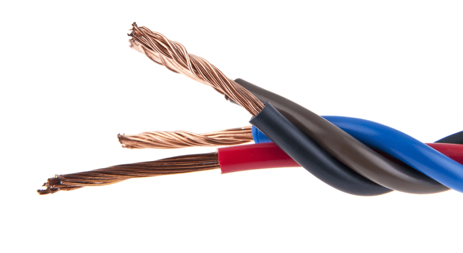 Close-up of cable internet copper wiring