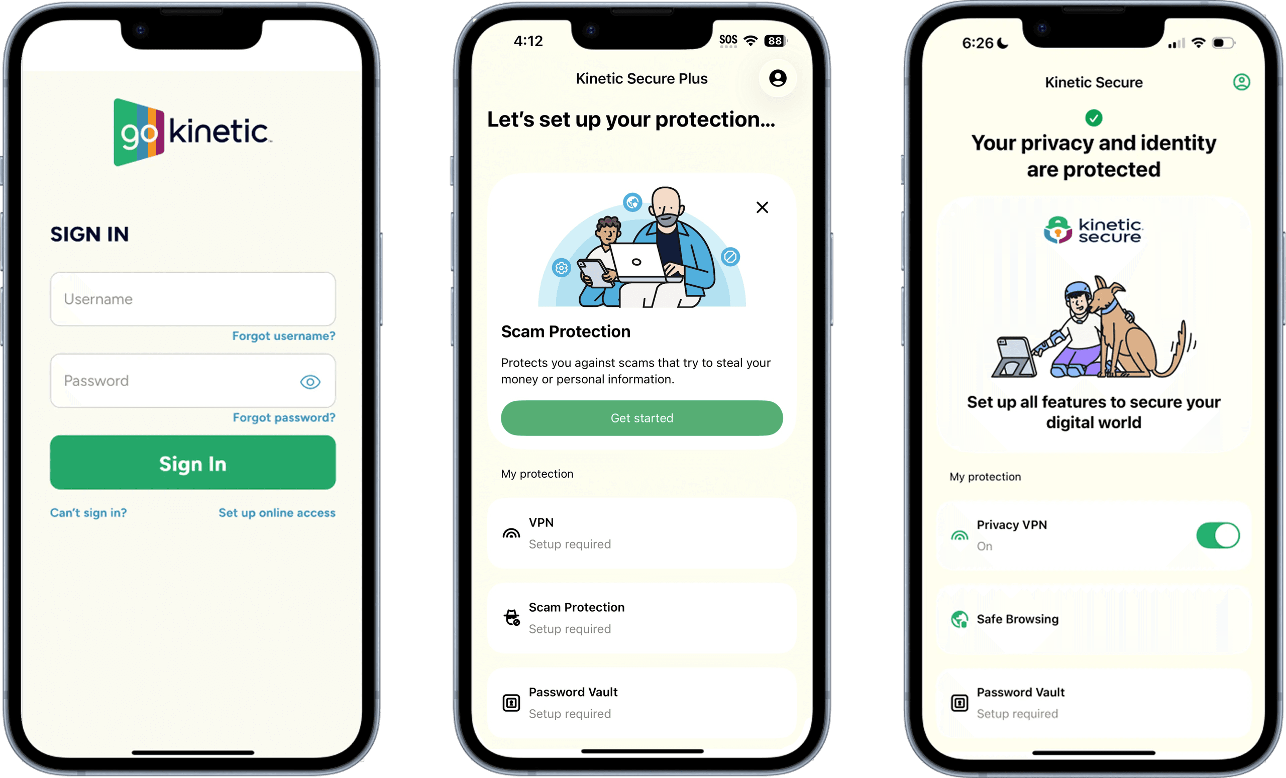 Kinetic Secure App image promo bar