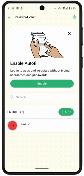 Password autofill