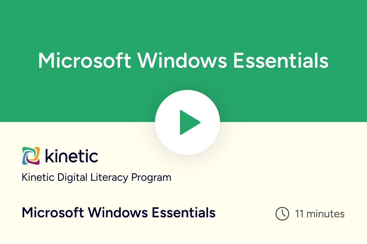 Microsoft Windows Essentials Module