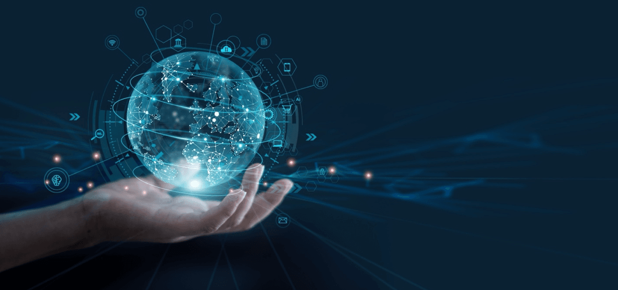 blog/Hand holding a 3-D rendering of a globe with illustrations of internet symbols around it.png