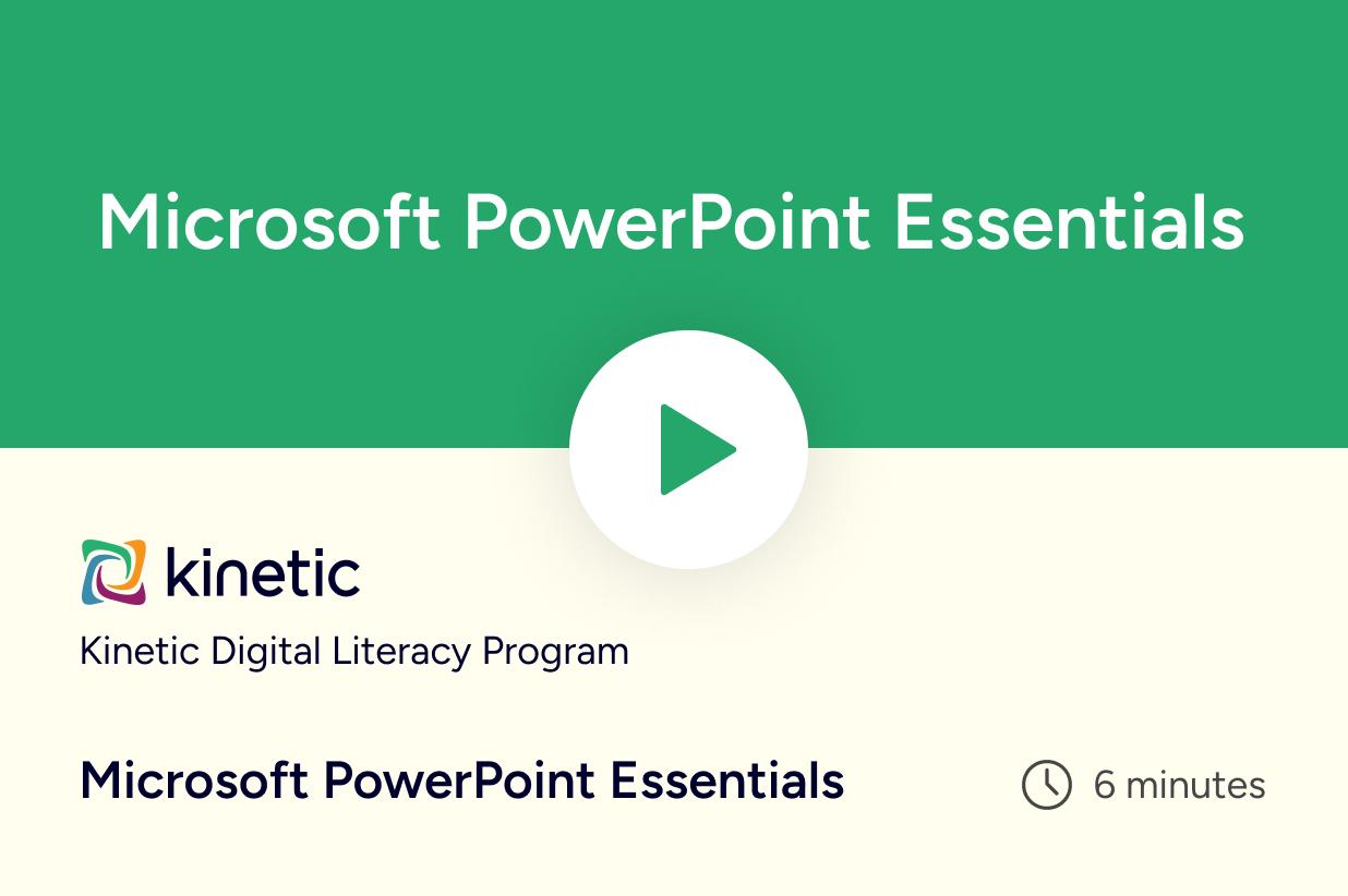Microsoft PowerPoint Essentials